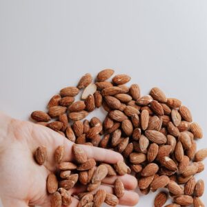 Brown Almond Nuts on Persons Hand