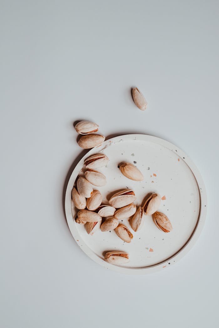 Pistachio Nuts on a Saucer